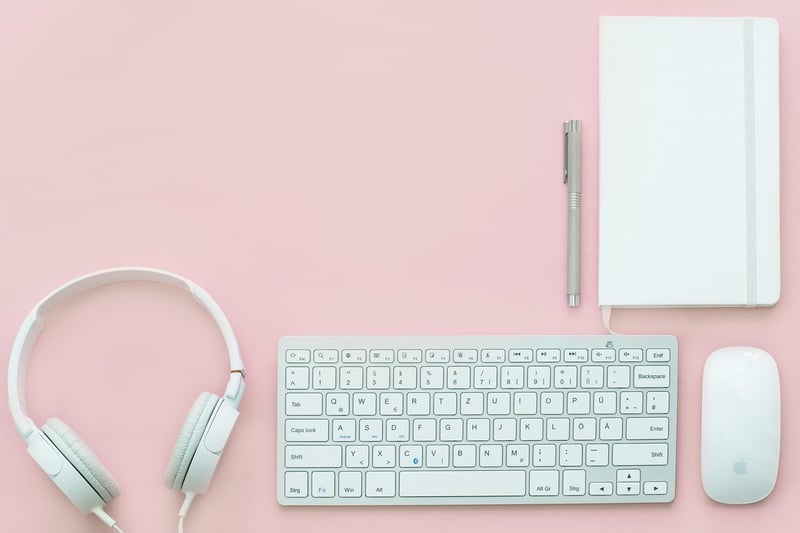 Office workspace for career news